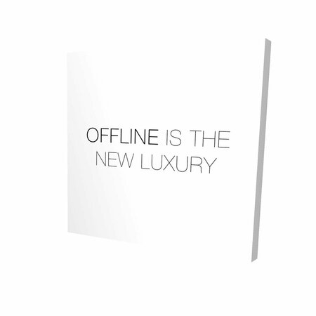 FONDO 12 x 12 in. Offline is the New Luxury-Print on Canvas FO3339478